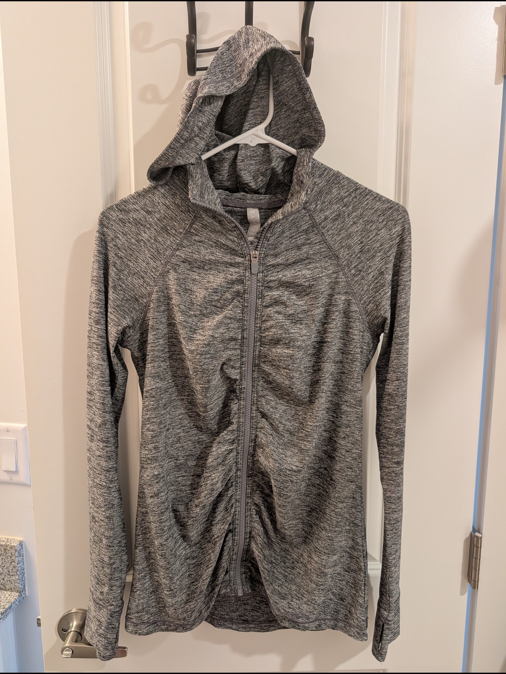 Women's Small Athleta Pacifica Ruched Full Zip Hoodie